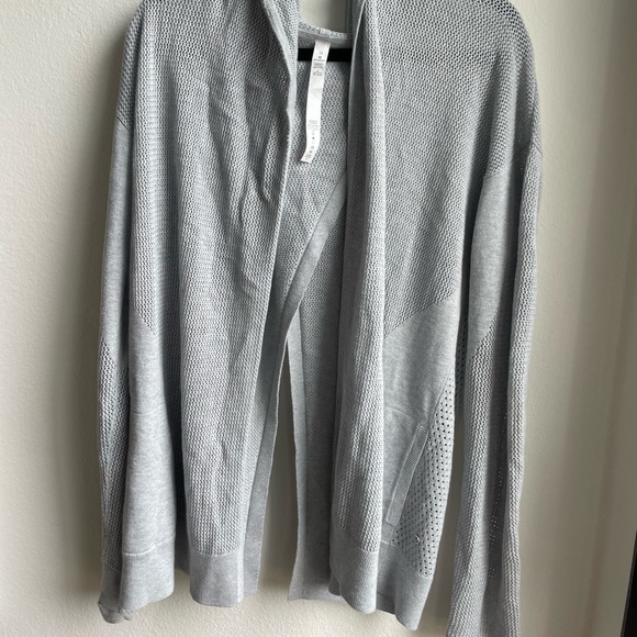 lululemon open back cashmere blend cardigan - Picture 1 of 5